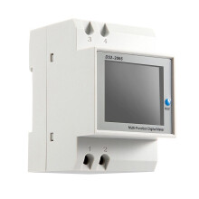 Din Rail AC Monitor 6IN1 40-300V 100A Voltage Current Power Factor Active KWH Electric Frequency Meter VOLT AMP