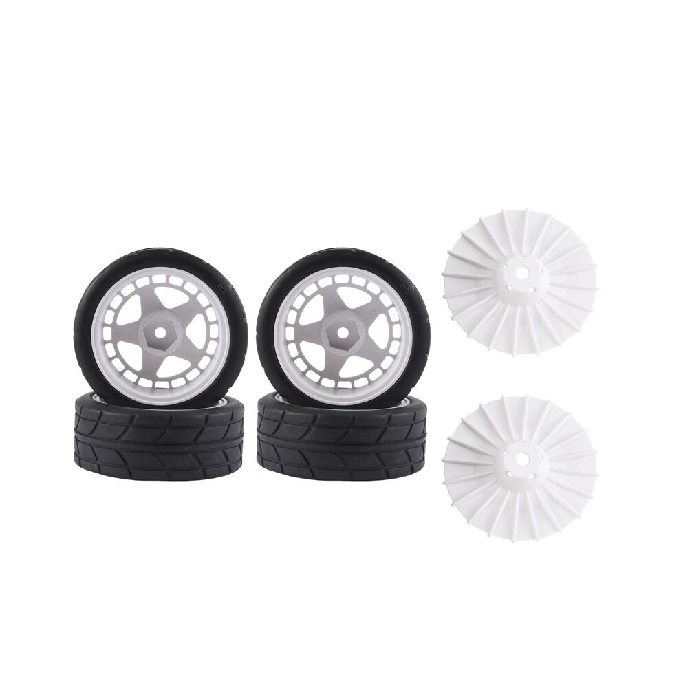 4Pcs 12Mm Hex 65Mm Rubber Tire Wheel Tyres For Xv-01 Tt-01 Tt-02 Lc Racing Ptg-2 Hpi Wr8 Hsp 1/10 Rc Car,2 6031329073998