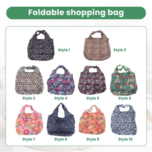 Grocery Bags Reusable Foldable 10 Pack Shopping Tote 50LBS Extra Large Ripstop Pattern Machine Washable Storage 2