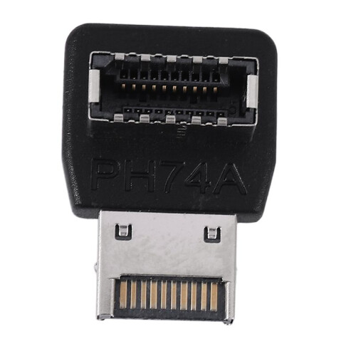 Computer Motherboard Typ-E USB 3.1 Typ-E Schnittstelle 90 Grad Lenkung Winkel Vorne Typ-C Installierter Adapter (PH74A)