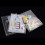 12 Pack Clear Plastic Envelopes  Envelopes Expandable Files Document Folders with Button & String Tie Closure A4 7