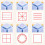 Kids Educational Six-Side Seal Clock Stamp Teaching Aids Toy Learning Recognition Tian Character Grid Stamp, 4