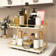 Organisateur de Maquillage de Comptoir de Luxe LéGer Produits de Soins de la Peau Organisateur de Parfum pour CosméTiques Salle de Bain Support de
