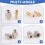 10Pcs Brass Collet for , Replacement 4485 Quick Change Rotary Drill Nut Tool Set with Two Metal Change Collet Nut 6