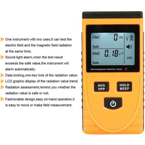 Socket Radiation Detection,Portable Dosimeter Counter with LCD Display, Radioactive Detector GM3120 1