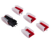Record Player Needle, 1 PC Record Player Cartridge with 4 PCS Diamond Stylus Replacement for , Victrola, ION, LP
