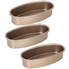 3 PeçAs Antiaderente Forma Oval Forma de Bolo Cheesecake PãO Molde Assadeira para Forno E Assar