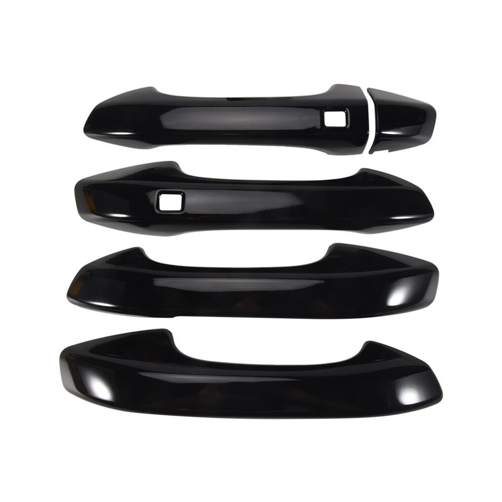 Bright Exterior Door Handle Cover Trim For K5 Optima 2020 2021 2022 With Keyhole Black 6031265244926