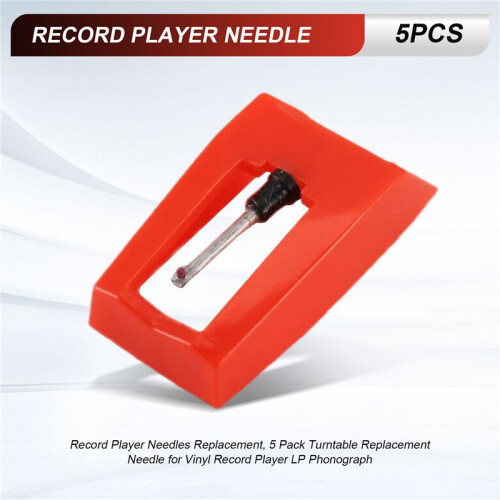 Record Player Needles Replacement, 5 Pack Turntable Replacement Needle for Vinyl Record Player LP Phonograph,Victrola 2