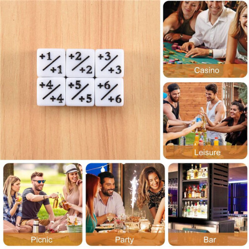 48 Pieces 16mm Dice Counters Token Dice Loyalty Dice D6 Dice Square for ,CCG,Card Gaming 1