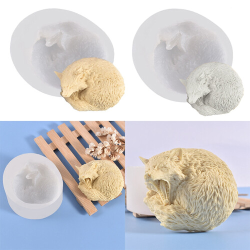 Candle Mold, DIY Animal Silicone Mold, 3D Wolf Silicone Mold