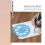 2 Pcs Multifunctional Geometric Ruler Plastic Circle Drawing Tool Drafting Templates Clear Graphic Design Tools 4