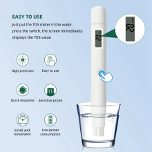 TDS Meter0-9990Ppm Digital Water Quality Purity Tester Testing Pen Measure Monitor for Laboratory Aquarium Swimming Pool