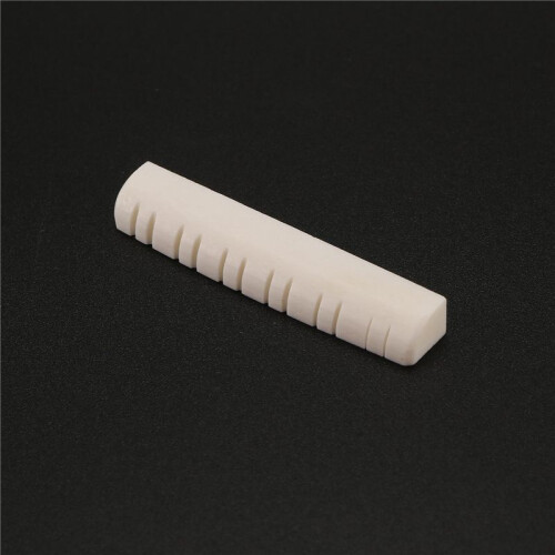 12 Strings Akustisk Gitarr Bone Bridge Sadelmutter för Folkgitarr 49Mm/76Mm Gitarr ErsäTtningsdelar 1