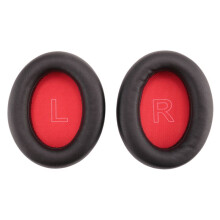 Replacement Ear Cushion Foam Cover Ear Pads Soft Cushion for Soundcore Life Q10 / Q10 Headphones (Red)