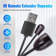 IR-Extender Infrarot-IR-FernbedienungsempfäNger USB-IR-EmpfäNger-Adapter-Sender für Kabelbox StereoempfäNger HD-TV
