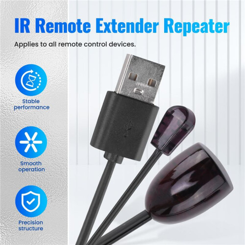 IR Extender Infrared IR Remote Control Receiver USB IR Receiver Adapter Transmitter for Cable Box Stereo Receiver HD TV