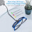 2Pcs Active Shutter Eyewear DLP-Link 3D Glasses USB Rechargeable for DLP LINK Projectors for  W1070 W700 Project 3