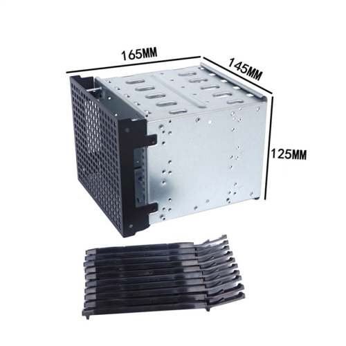 5,25 Polegadas um 5 X 3,5 Polegadas  HDD Cage Rack Gabinete de Disco RíGido Bandeja de Disco RíGido Adaptador Caddy 2