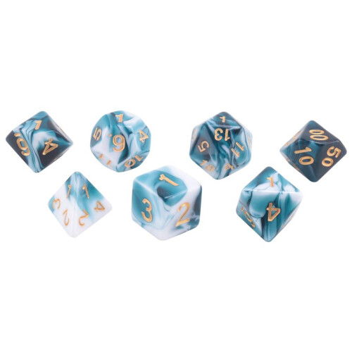 7 Stycken TäRningssats Polyedrisk TäRningssats RollspelstäRningar för DND Pathfinder Rollspel RPG