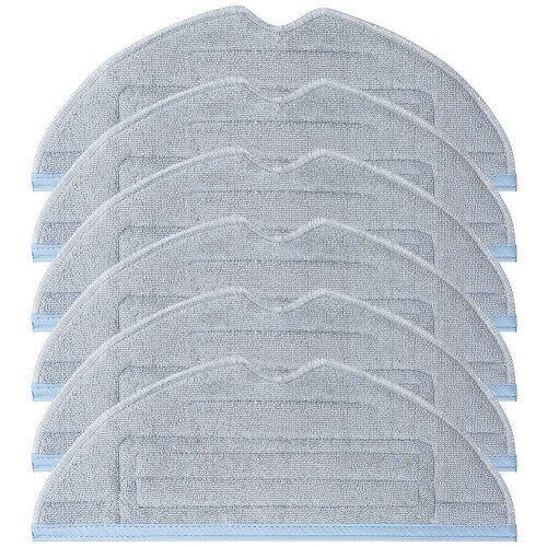 6 Pack Vacuum Replacement Mop Pads for  S7 S7+ T7S  Accessories Reusable Wet Microfiber Soft Pad