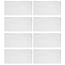 Lot de 8 Nappes Rondes, Nappes Jetables Blanches de 84 Pouces, Nappes Rondes en Plastique ImperméAble PEVA (Blanc)