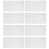 8 Pack Round Tablecloth, 84 Inch White Disposable Table Covers PEVA Waterproof Plastic Round Tablecloths (White) 1