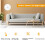 PIR Motion Sensor LED Night Light USB Rechargeable Dimmable Night Lamp for Cabinet Light Wireless Closet Light -White 5