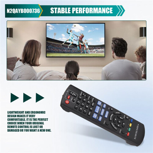 N2QAYB000736 Remote Control for  Blu-Ray Player Remote Control DMPBD75GN DMPBD77GNK 2