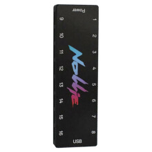 NOLLIE 5V 3PIN ARGB Controller ARGB Fan HUB Splitter  Power 16 Way for Extended Motherboard Interface