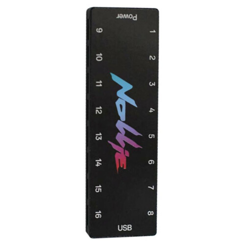 NOLLIE 5V 3PIN ARGB Controller ARGB Fan HUB Splitter  Power 16 Way for Extended Motherboard Interface