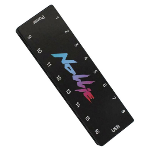 NOLLIE 5V 3PIN ARGB Controller ARGB Fan HUB Splitter  Power 16 Way for Extended Motherboard Interface 2