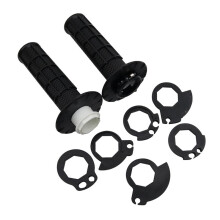 Non Slip Lock- Grips Handle, Universal Motorcycle Handlebar Grips with The Snap-in Cam, Dirt Pit Bike HandGrip Black