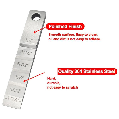Pipefitter Tools,2130 Small Pipe Spacer Wedge Stepped Guage (3/4 X 4inch),Pipe Fitting Tool for Pipe Spacing Welding 2