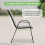 Birchtree BIRCHTREE Garden Chairs Set of 4 Stackable Grey 3