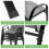 Birchtree BIRCHTREE Garden Chairs Set of 4 Stackable Grey 4