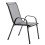 Birchtree BIRCHTREE Garden Chairs Set of 4 Stackable Grey 9