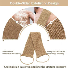 Ramie Serviette de Bain Serviette de Douche Dos Corps Ceinture Exfoliante Douche Épurateur pour le Nettoyage Du Corps Salle de Bain Sangle de Douche