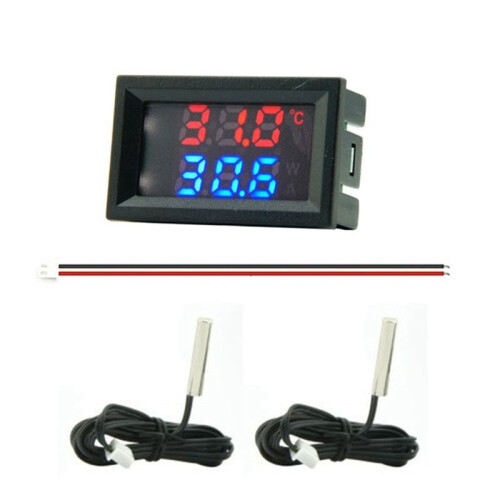 Direct Current 4-28V Digital Thermometer Double Display Detectors Snowmobile Candle Temperature Car Thermometer B