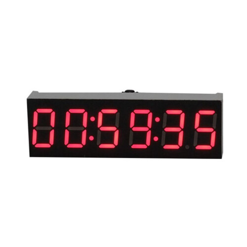 Relógio de 6 Bits de 0,36 Polegadas LED Relógio Eletrônico Digital W Módulo de Segundo Display Desligado Ajuste de Brilho da Memória -C