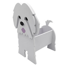 Cartoon Pet Dog Flowerpot Assemblable Dog Flower Pot Pet Dog Breeds Garden Pot DIY Flower Planter Home Decor Ornament,C