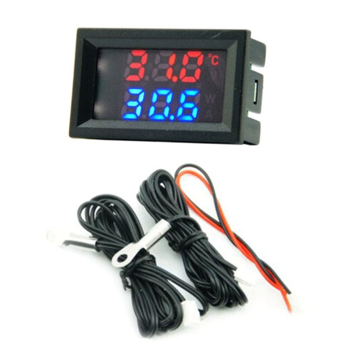 Direct Current 4-28V Digital Thermometer Double Display Detectors Snowmobile Candle Temperature Car Thermometer A