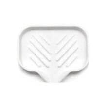 Self Draining Soap Bar Holder Silicone Kitchen Sink Soap Dish Tray Counter Organizer S White