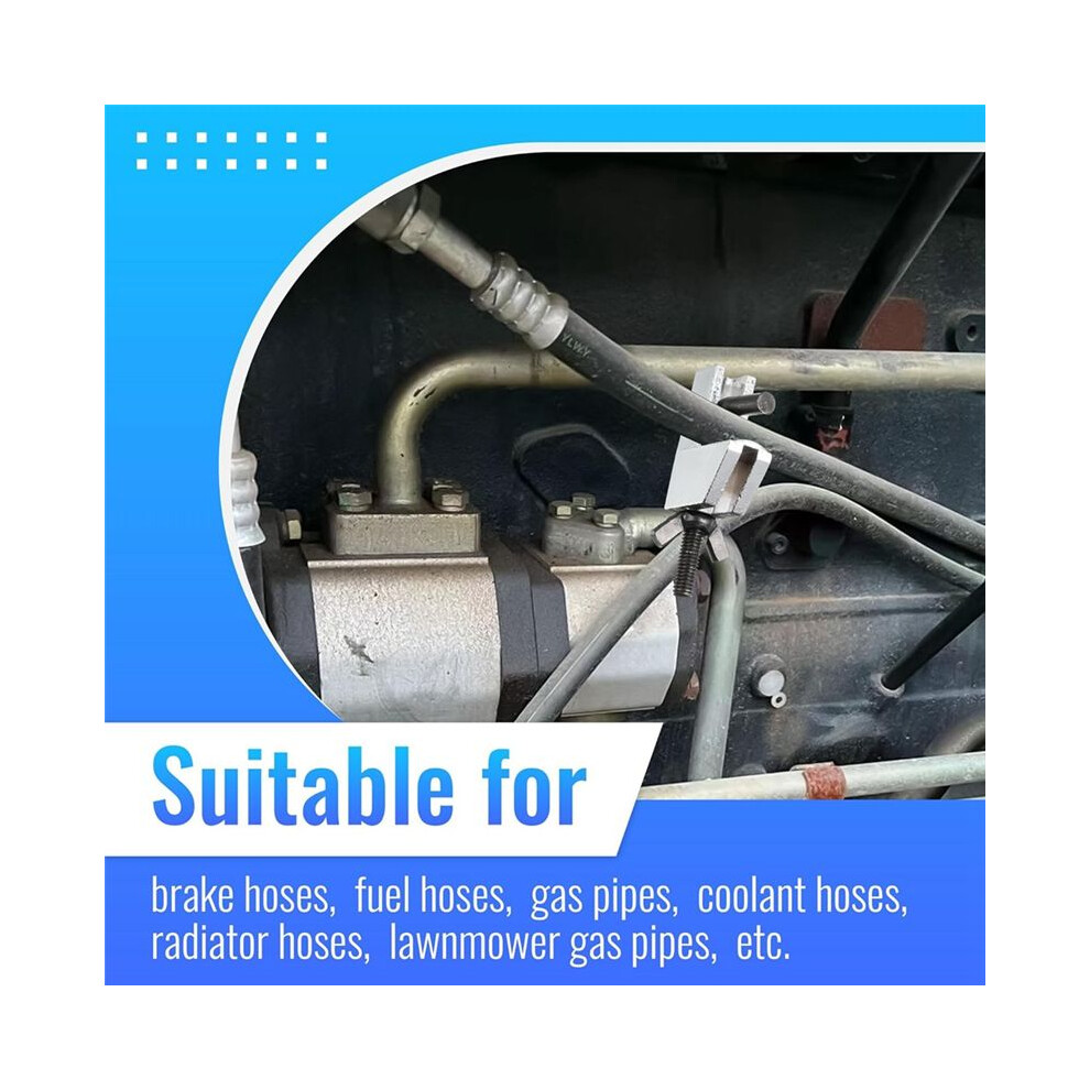 Brake Clamp, 2 Pcs Hose Pinch Clamp Pliers, Metal Brake Clamp Suitable For Flexible Hoses Fuel Hoses 6032562127394