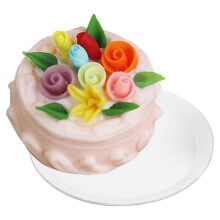 Tiny Food Fake Cake Artificial Cupcake Model Vintage Decor Cake Adornments Pretend Resin Small Cake E