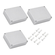 3 Pièces 1590BB Boîtier de Pédale de Guitare en Aluminium Moulé Sous Pression Stomp Box Boîtier Interrupteur à Bascule 120x94.5x34MM