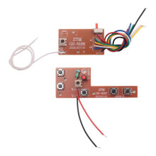 2PCS 5CH RC Remote Control 27MHz Circuit PCB Transmitter and Receiver Board Car Radio System Accessories 20-25M