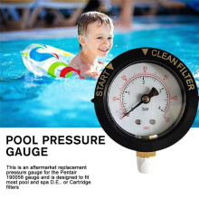 190058 Manomètre 0-60 PSI, Manomètre de Démarrage et de Nettoyage de L'Eau Du Filtre avec Piscine à Montage Inférieur NPT 1/4 Pouce