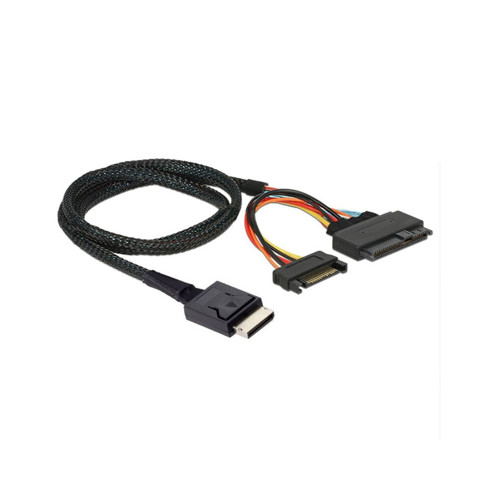 Gen 4 Oculink Sff-8611 4I To Pcie Sff-8639 U.2 Nvme With 15P Male Power Server Cable 4713947266687
