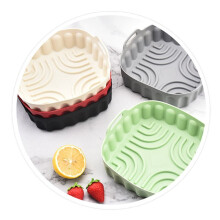 2 STUKS Luchtfriteuse Siliconen Bakplaat Herbruikbare Vierkante Luchtfriteuse Pan Siliconen Mal Magnetron Pads Bakmat Potbakje,C